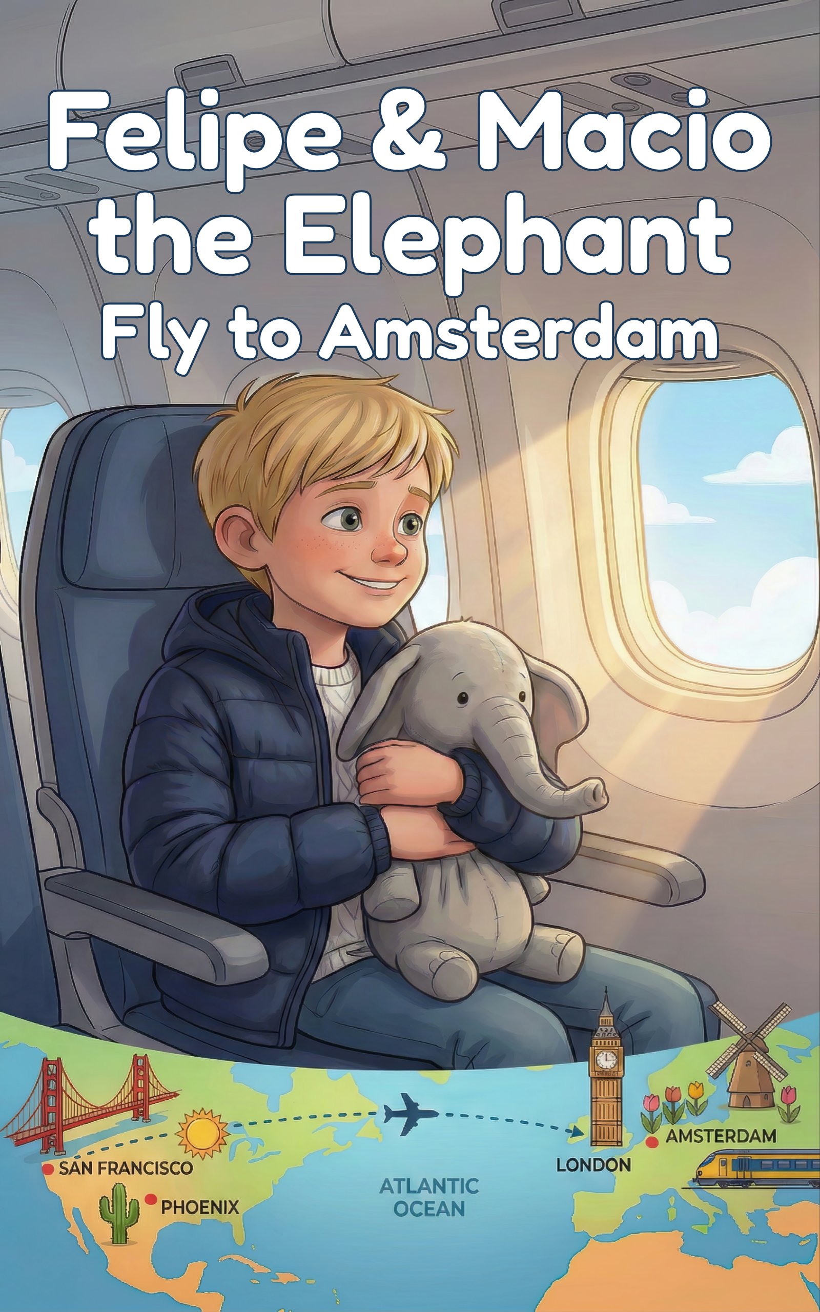 Book 1: Fly to Amsterdam - Felipe and Macio's Adventures book cover