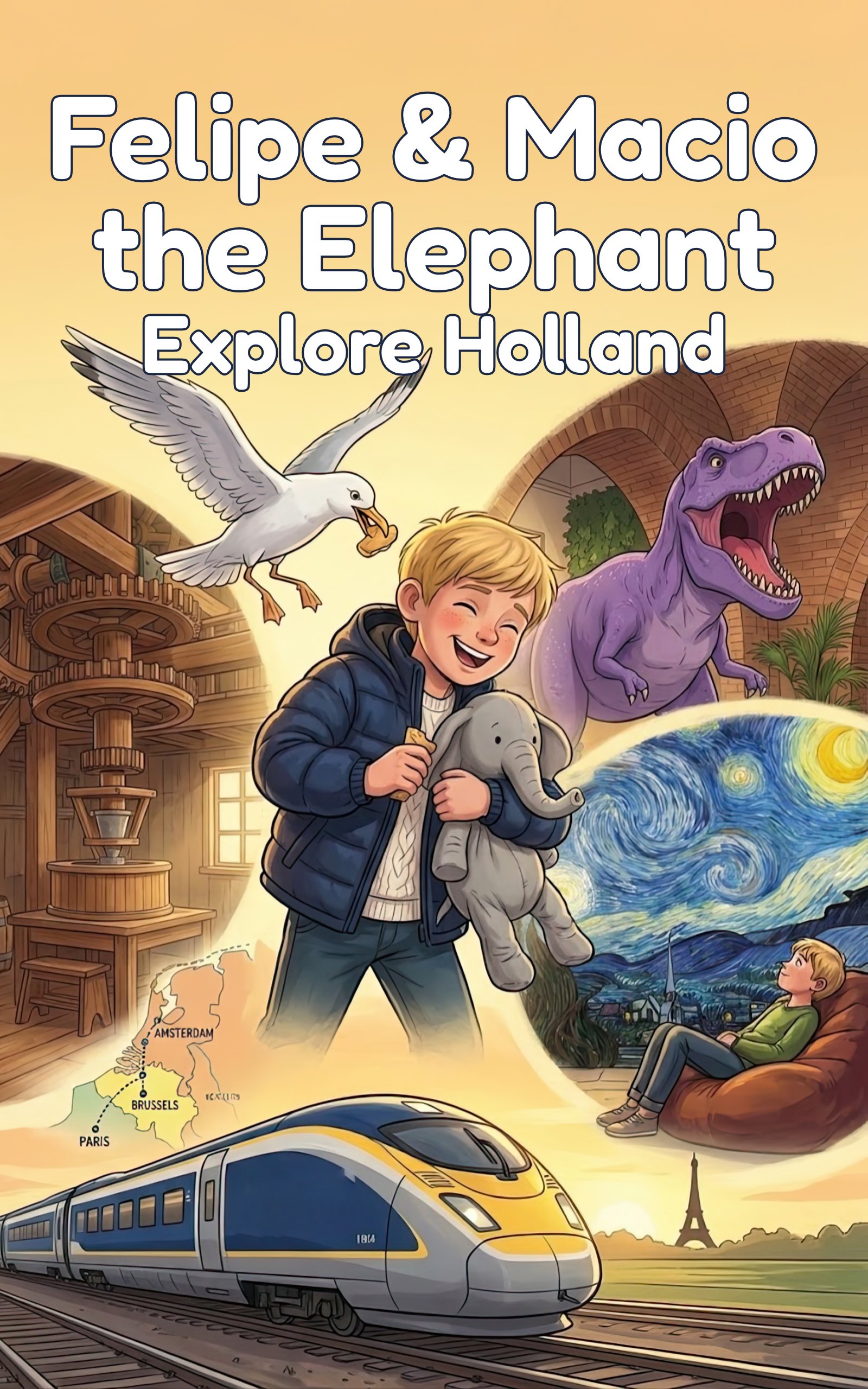 Felipe and Macio the Elephant Explore Holland - Book 2 cover