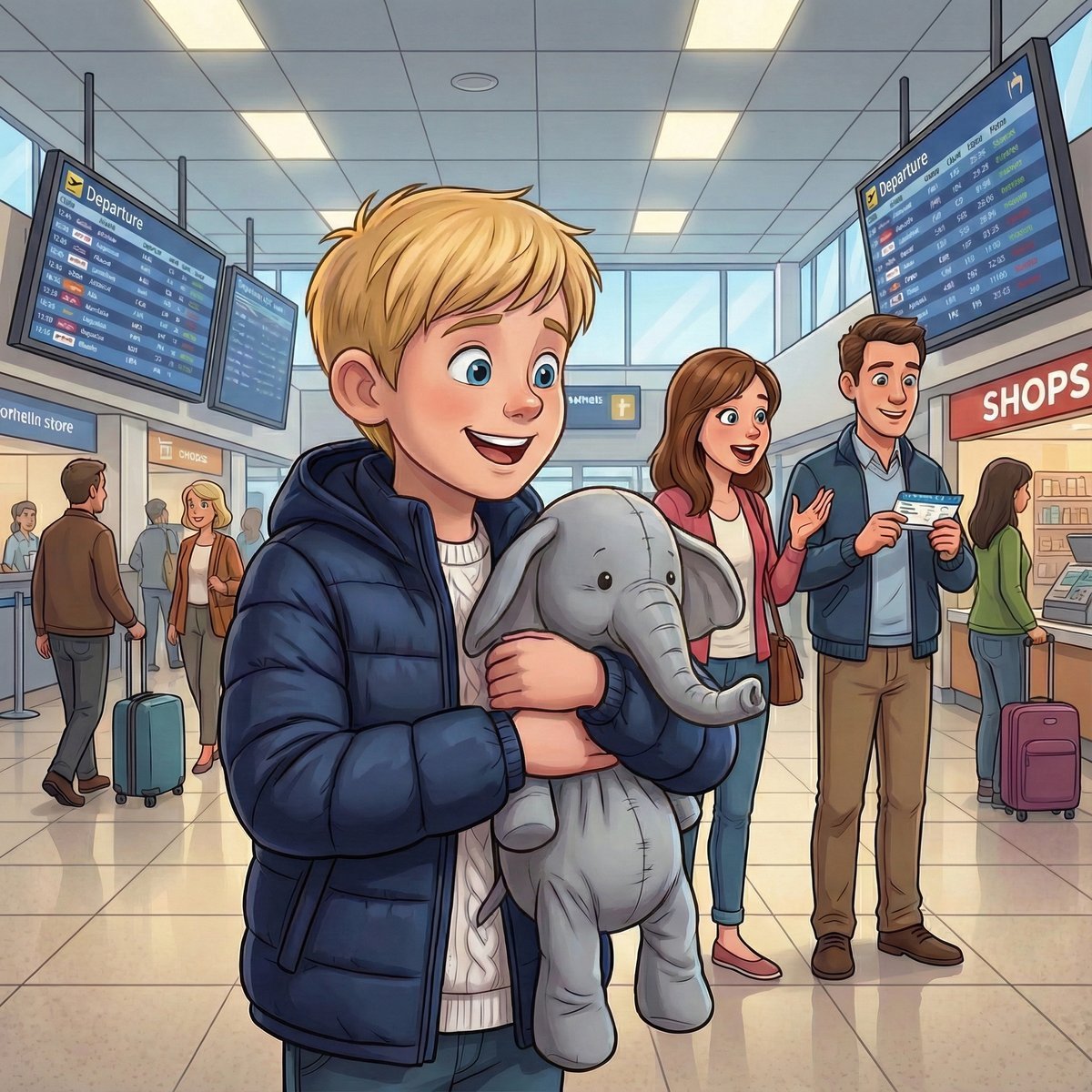 Felipe and Macio Fly to Amsterdam coloring and activity book cover ages 6-12, travel coloring book with airplanes and maps